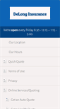 Mobile Screenshot of delonginsurance.com